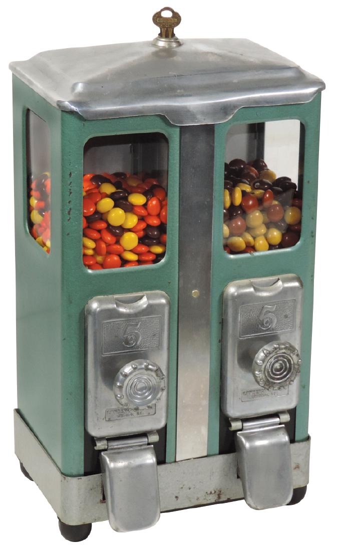 Coin-operated candy vendor, mfgd by Lawrence Mfg. (1 of 1)