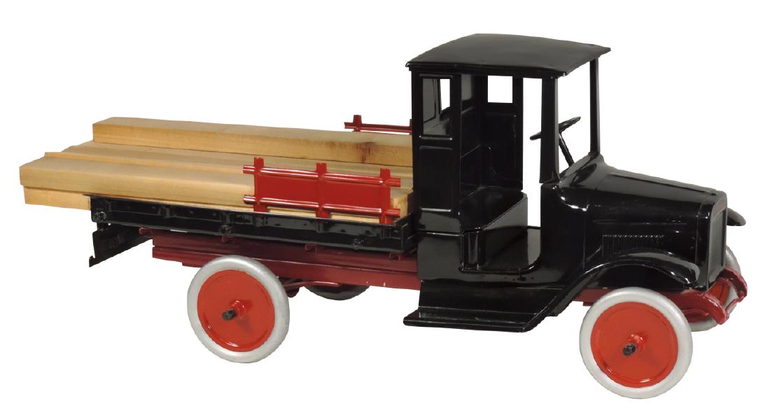 Toy Buddy "L" Lumber Truck, painted pressed steel, open