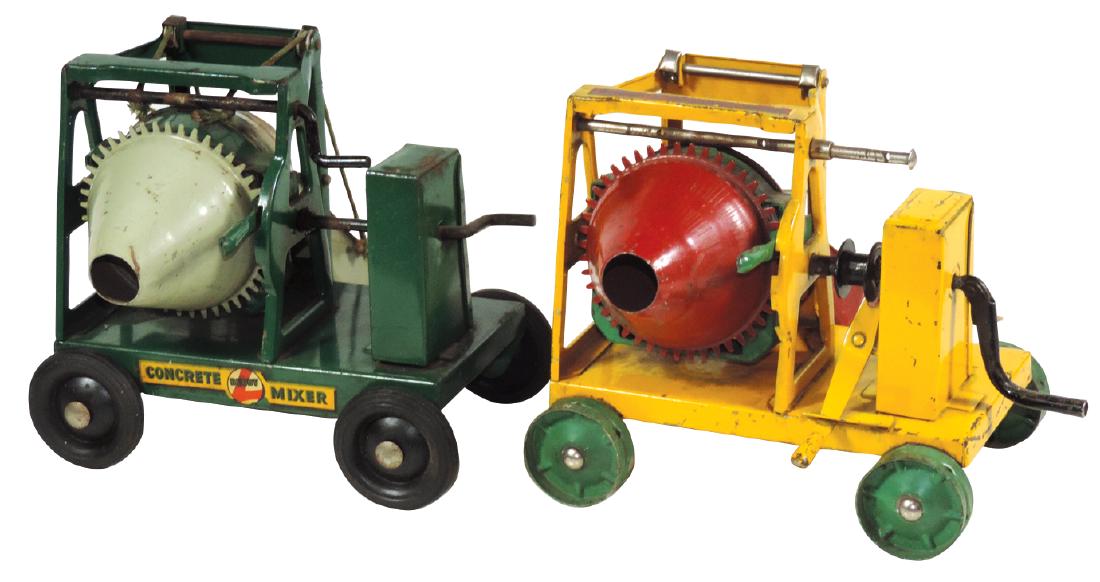 Toys Buddy "L" Concrete Mixers (2), 1 has rubber tires (1 of 1)