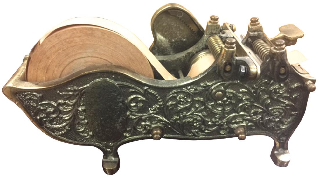 Country store packing tape machine, fancy cast brass, (1 of 1)