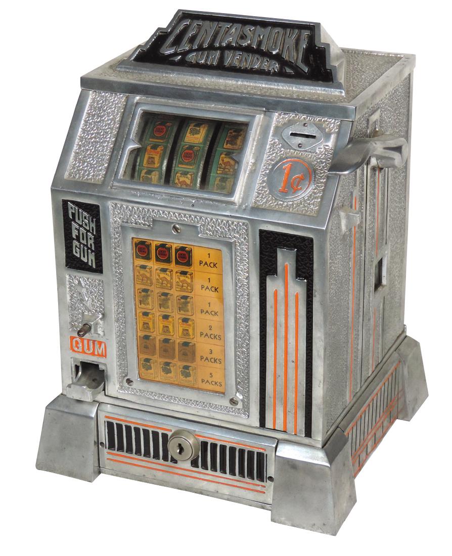 Coin-operated trade stimulator, Centasmoke w/gum (1 of 1)