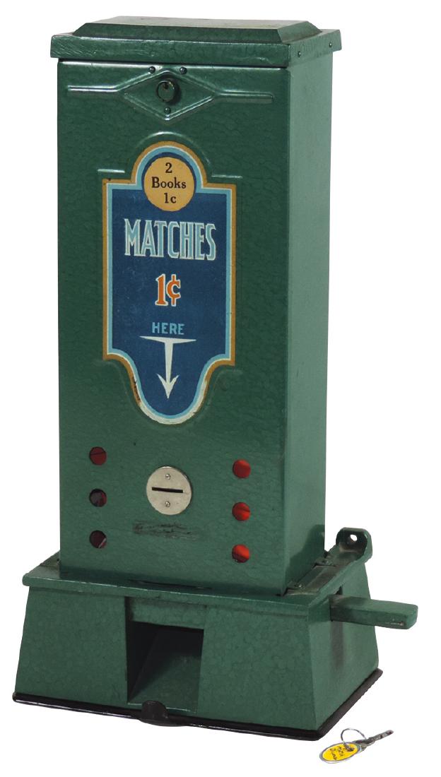 Coin-operated match vendor, Columbus Model 36, (1 of 1)
