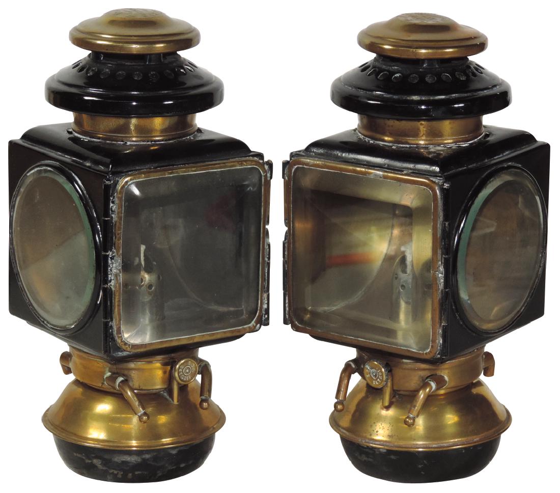 Automotive side lamps (2), matched pair, both embossed (1 of 1)