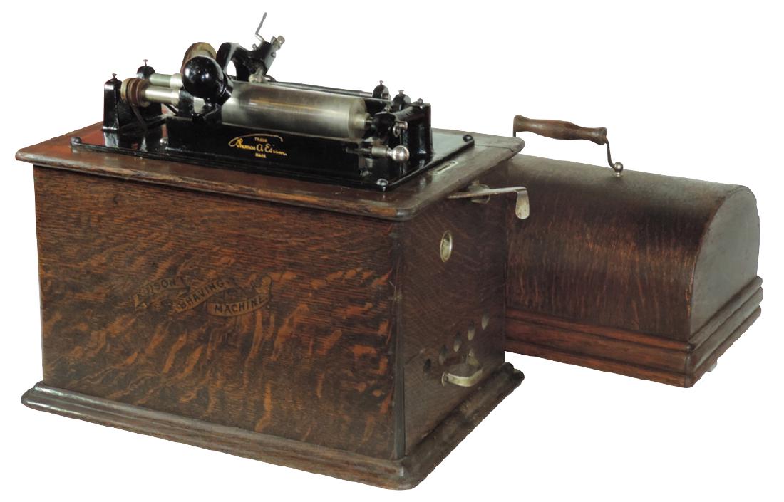 Music, Edison Shaving Machine, orig makers tag reads (1 of 1)