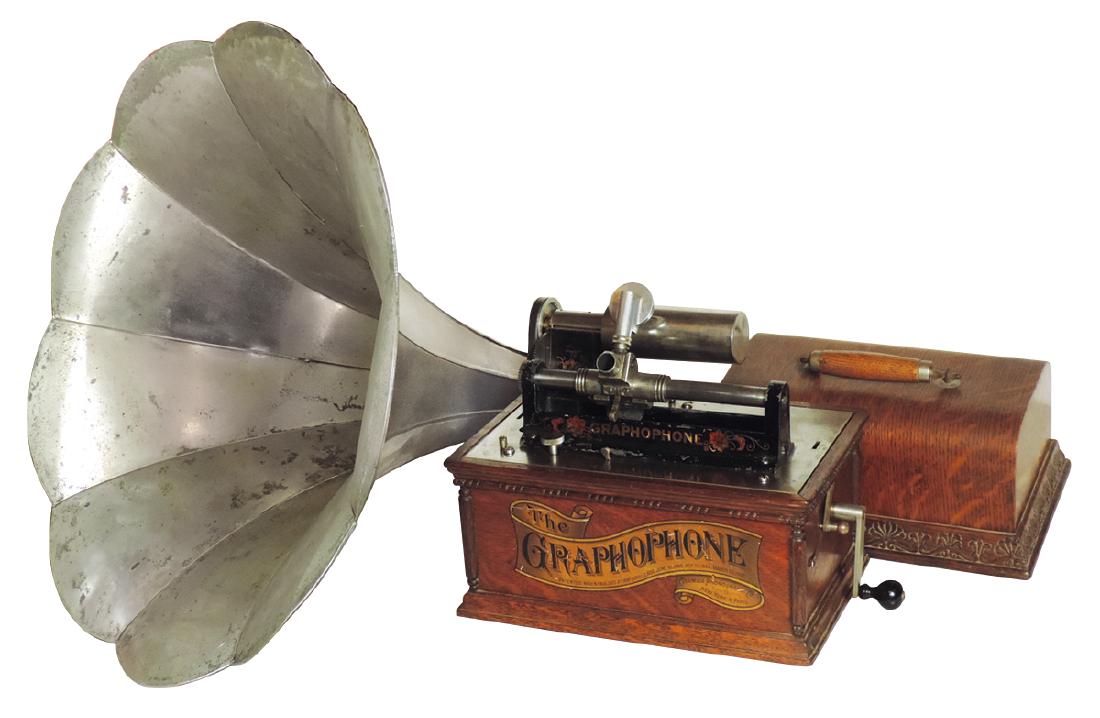 Music, American Graphophone w/Morning Glory horn, AT (1 of 1)
