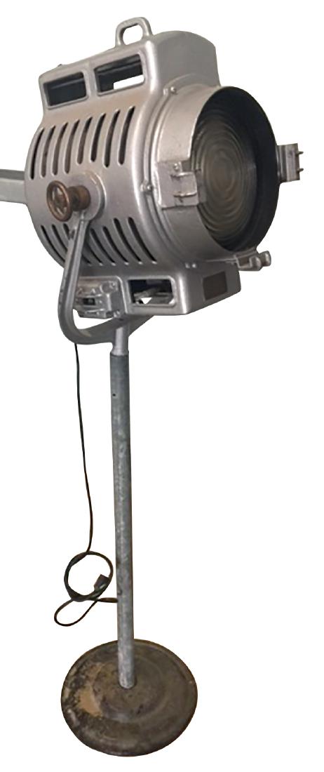 Movie Spotlight, cast alum w/glass lens, mfgd by (1 of 1)