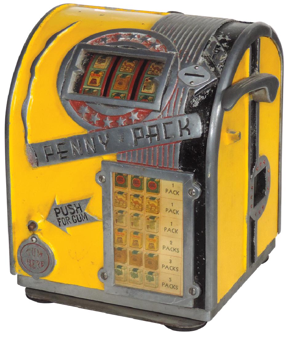Coin-operated trade stimulator, Penny Pack w/gum (1 of 1)