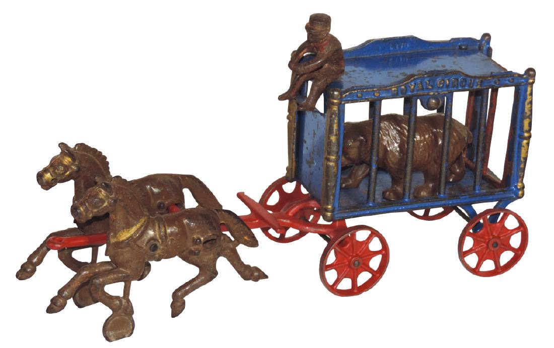 Toy Hubley Royal Circus Wagon, cast iron horse-drawn (1 of 1)