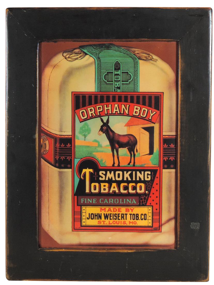 Tobacciana sign, Orphan Boy Smoking Tobacco, made by (1 of 1)
