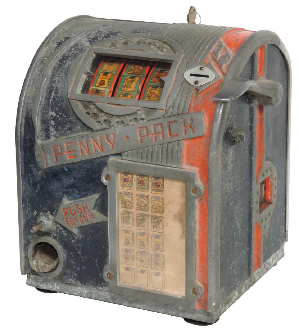 Coin-operated trade stimulator, Penny Pack w/gum (1 of 1)