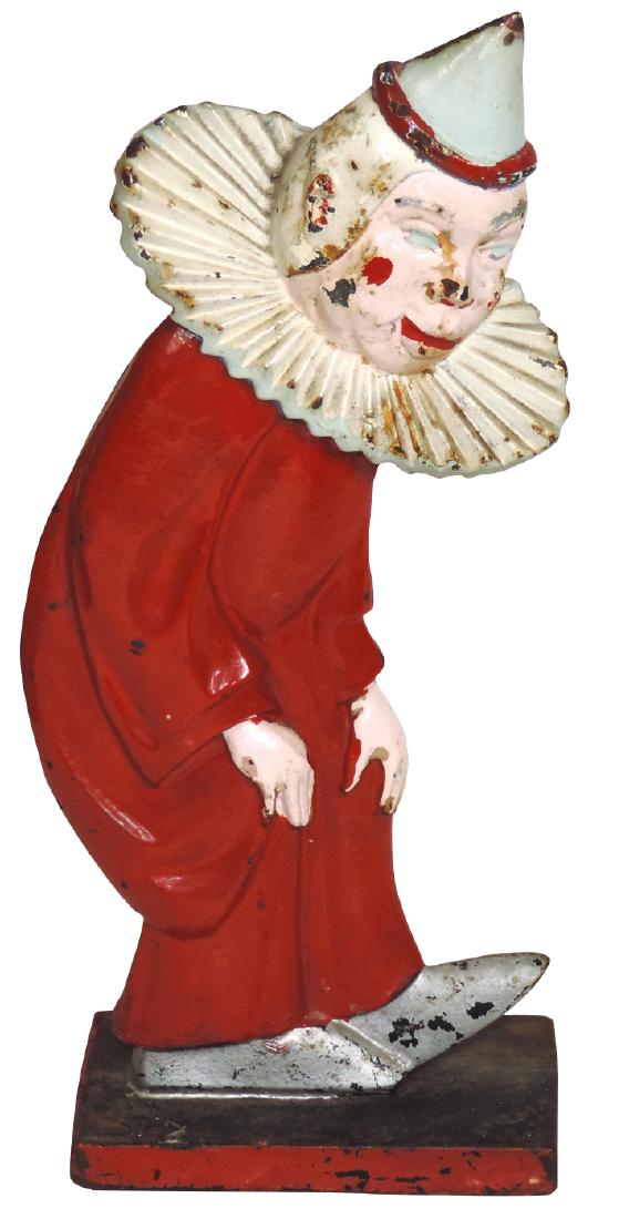 Doorstop, Hubley Clown, double-sided painted cast, some (1 of 1)