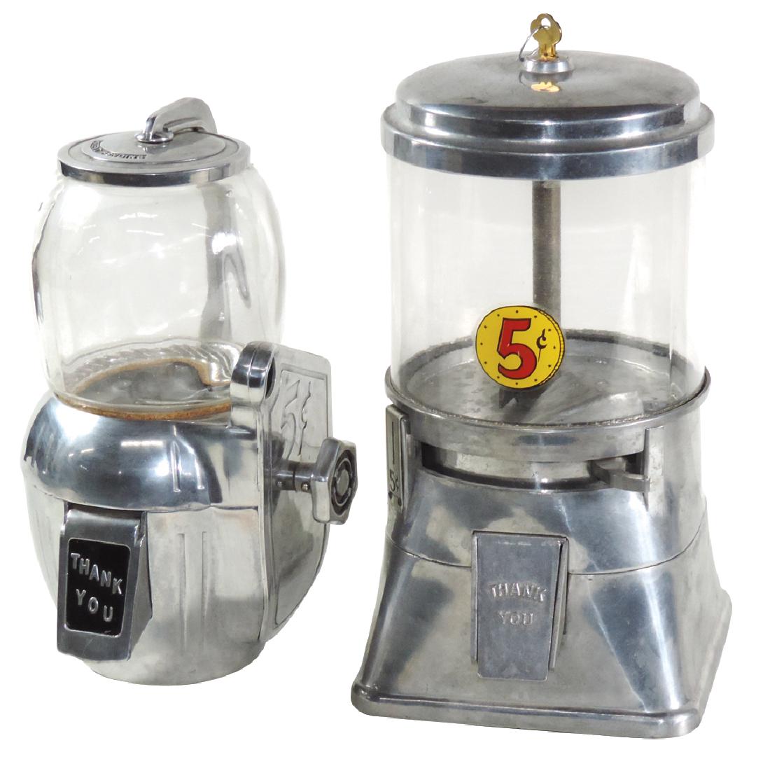 Coin-operated ball gum vendors (2), Regal 5 Cent w/key (1 of 1)
