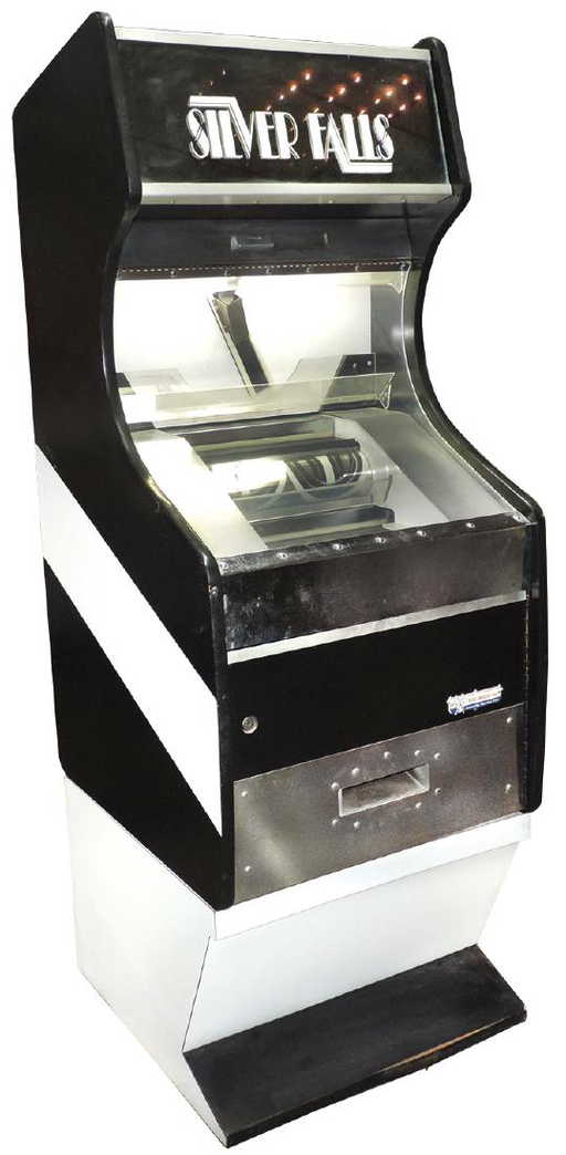 Coinoperated machine, Silver Falls coin pusher, from