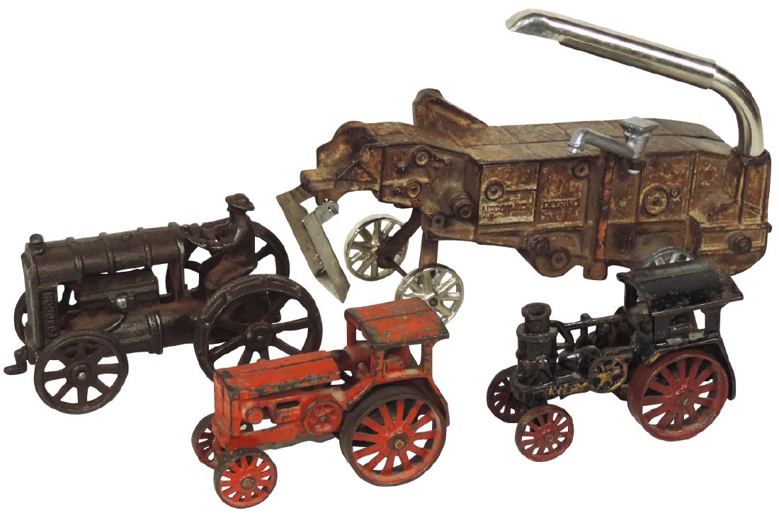 Toys (4), 3 tractors-Fordson & 2 Avery's, all VG to (1 of 1)