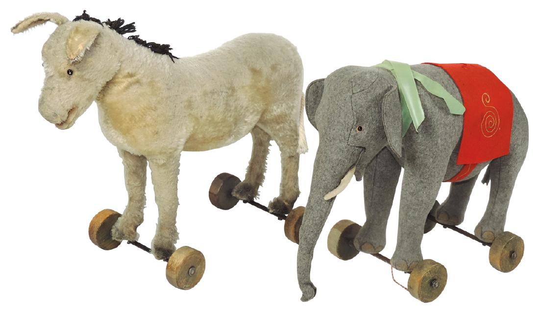 steiff donkey pull toy