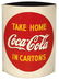 Coca-Cola string holder, "Take Coca-Cola Home in