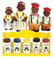 Black Americana, Mammy & Chef S&P set, oil & vinegar