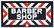 Barber Shop Flange Sign, double-sided porcelain, mfgd - 2