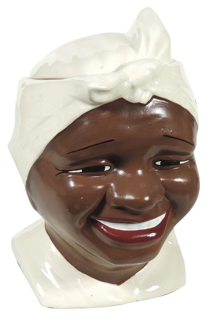 Black Americana, Smiling Mammy Cookie Jar, Rare, made: Black Americana, Smiling Mammy Cookie Jar, Rare, made by Gilner, an unusual cookie jar in Exc cond, 10"H.