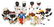 Black Americana, (5) figural ceramic S&P sets & Chef &