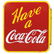 Coca-Cola Sign, Canadian double-sided porcelain flange