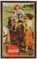 Coca-Cola Sign, litho on cdbd, "Work Refreshed", by
