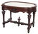 Furniture, Victorian Walnut Marble Top Parlor Table,