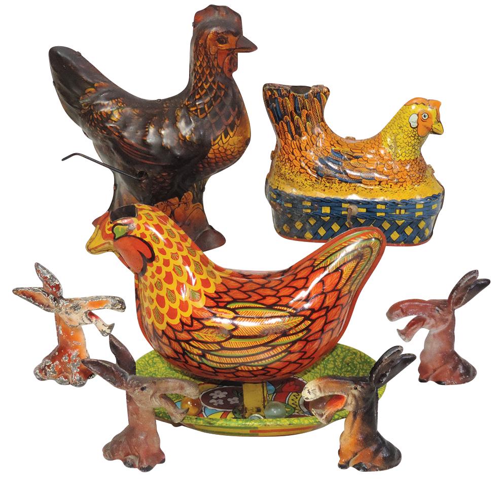 Toys & Novelties (7), cast iron Herd of Donkeys bottle (1 of 1)