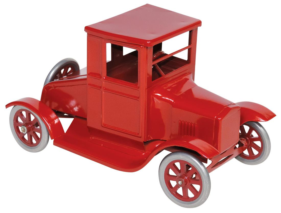 Toy Car, Rare Buddy L Flivver Series Doctor's Coupe,: Toy Car, Rare Buddy L Flivver Series Doctor's Coupe, pressed steel, mfgd by T-Reproductions, out of production model, one of only 15 produced, Exc to Near Mint finish & cond, 11.5"L.