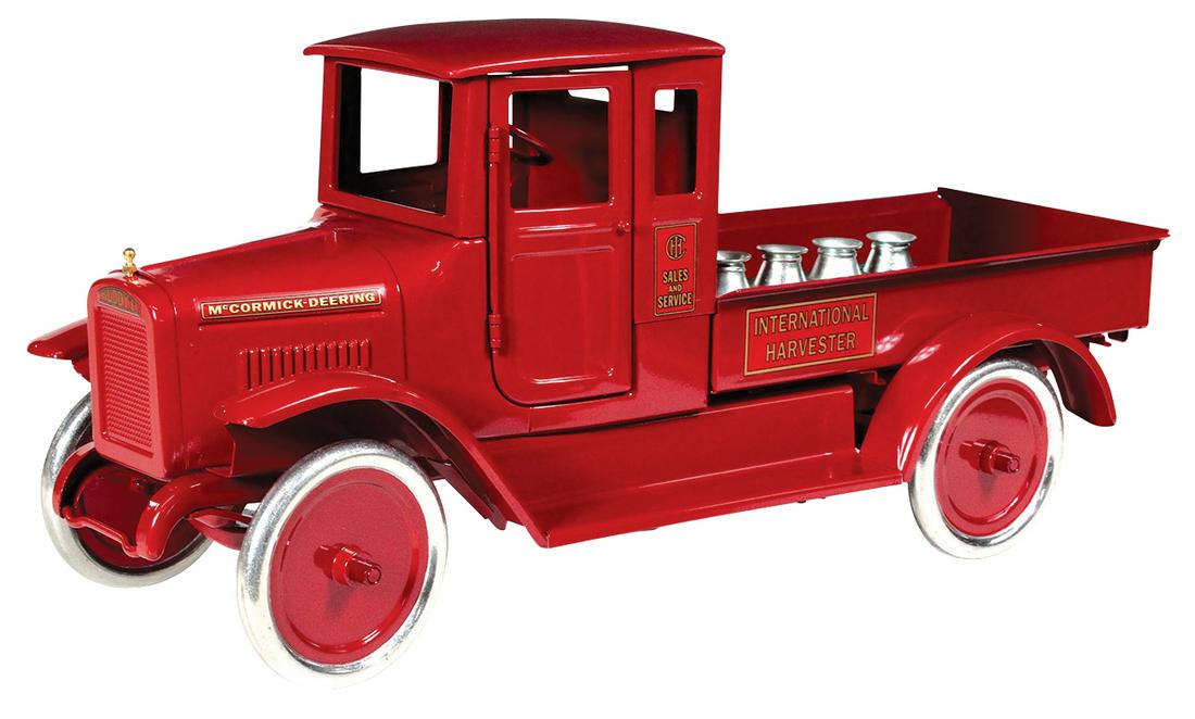 Toy Truck, Buddy L International Harvester Red Baby: Toy Truck, Buddy L International Harvester Red Baby Express, 1929-30 model Limited Ed #161/475, mfgd by T-Reproductions, Exc+ cond, 24"L.