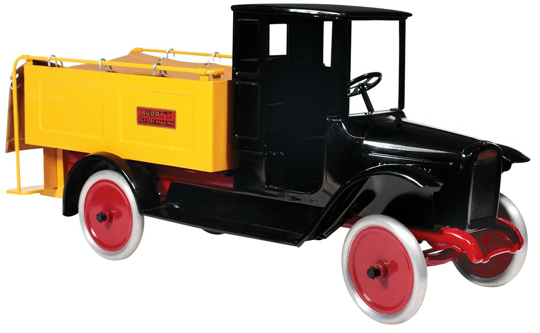 Toy Truck, Buddy L Ice Delivery Model #207, pressed: Toy Truck, Buddy L Ice Delivery Model #207, pressed steel, mfgd by Moline Pressed Steel Co., Exc+ prof restored cond, 26"L.