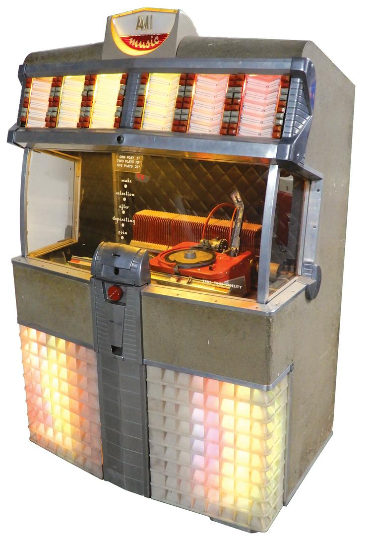 CoinOperated Jukebox, AMI E120, spatterpainted May 15, 2021 Rich Penn Auctions in IA