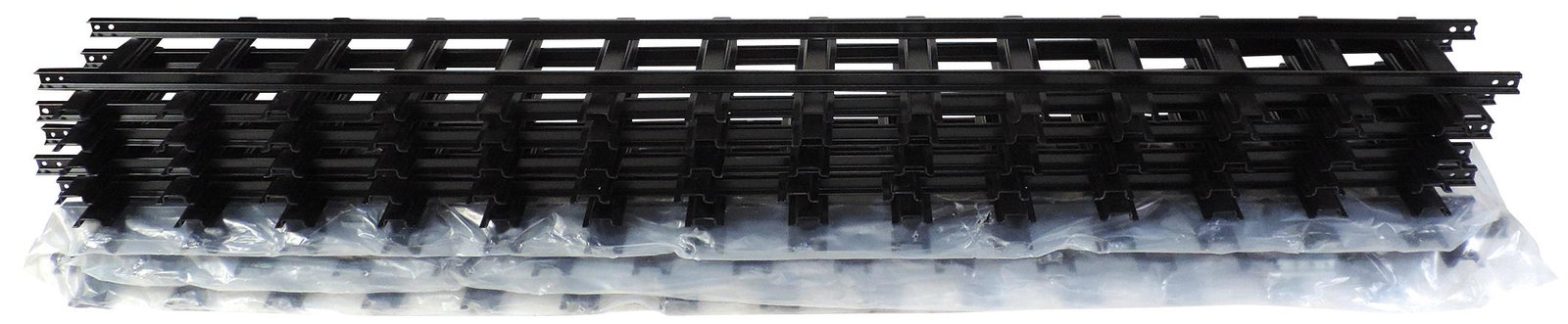 Toy Train, Buddy L Outdoor Railroad Straight Track: Toy Train, Buddy L Outdoor Railroad Straight Track Sections (7), extruded aluminum w/black finish, mfgd by T-Reproductions, Mint unused cond, ea 48"L.
