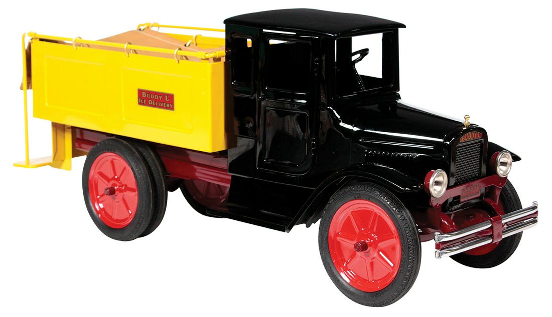 Toy Truck, Buddy L Ice Delivery Model #207-A w/doors,: Toy Truck, Buddy L Ice Delivery Model #207-A w/doors, pressed steel, mfgd by T-Reproductions, contemporary Limited Ed #252/475, Exc+ cond, 26.25"L.