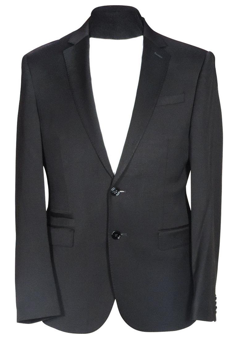 Michael Jackson Owned & Stage Worn "Melody" Jacket ,: Michael Jackson Owned & Stage Worn "Melody" Jacket , Barathea black wool jacket by Express having a self-facing notched lapel, single-breasted two-button front & single vent, tagged on inside collar "