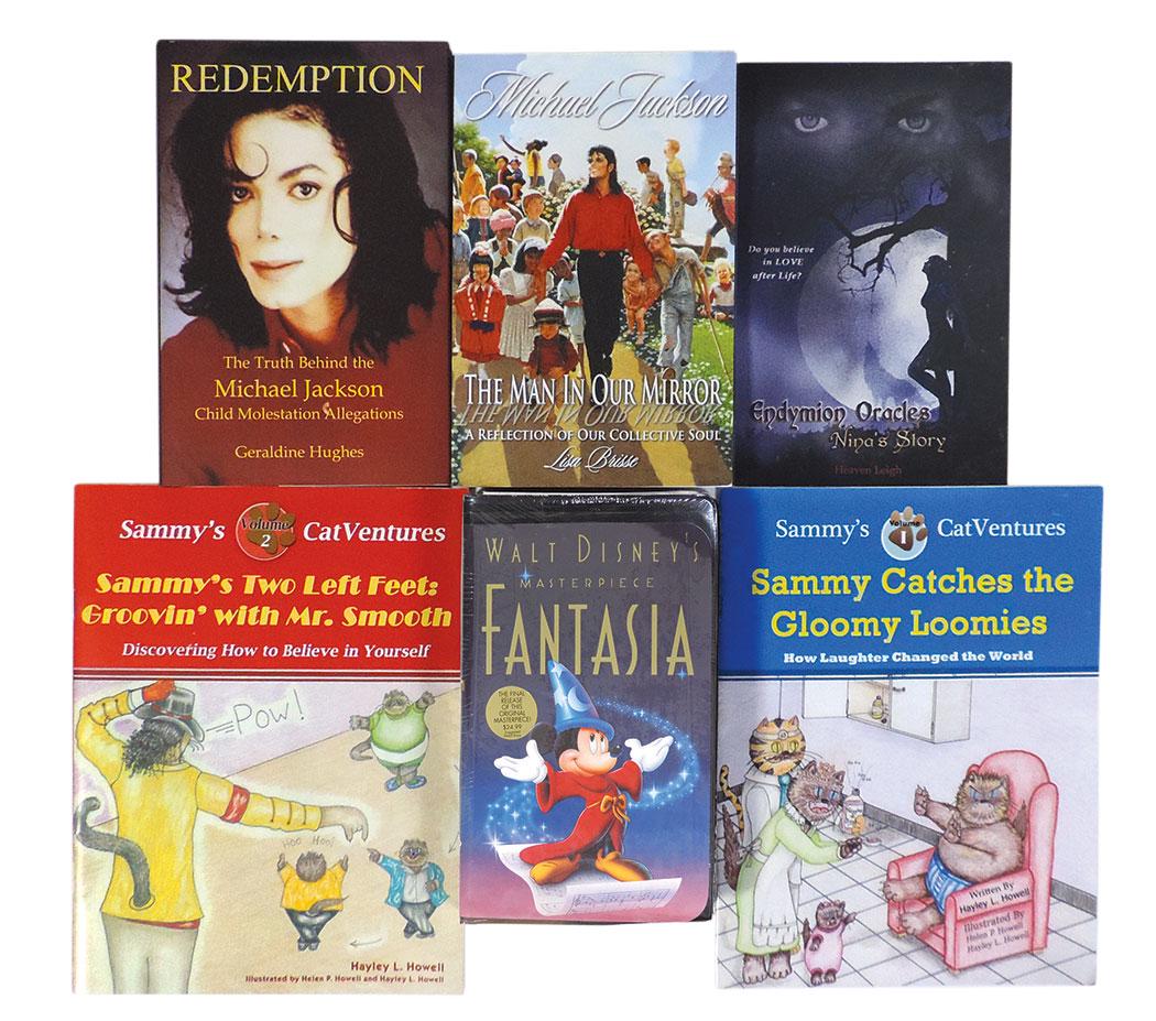 Michael Jackson Bibliography (6) "Michael Jackson-The: Michael Jackson Bibliography (6) "Michael Jackson-The Man in The Mirror" 2014 by Lisa Brisse, signed & inscribed to Rob, "Redemption-The truth behind the Michael Jackson Child Molestation Allegations"