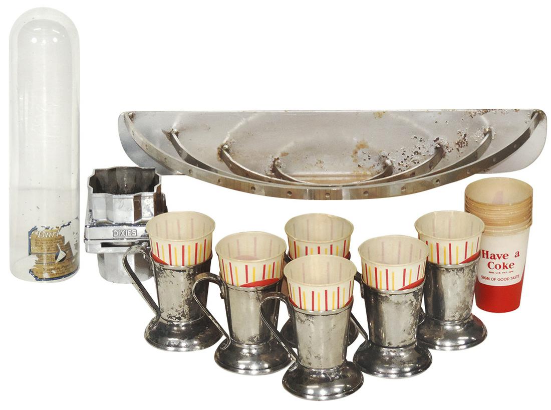Soda Fountain Holders & Displays (23), 6 silver-plated (1 of 1)