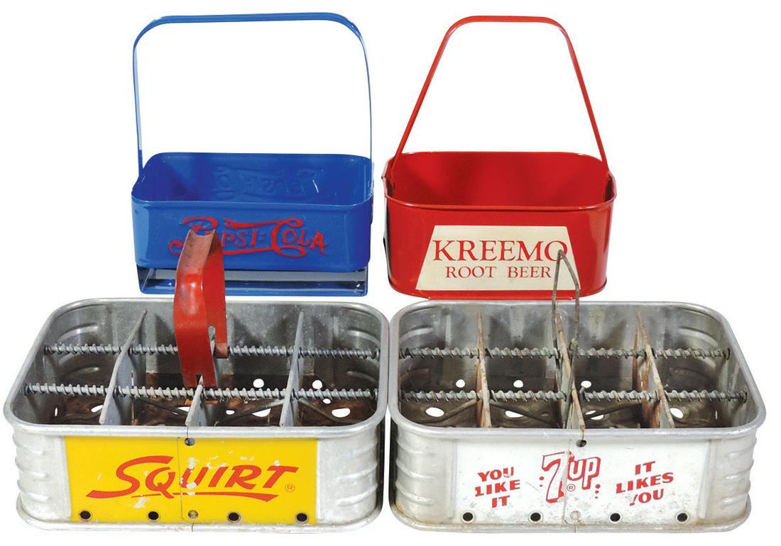 Country Store Soda Bottle Carriers (4), 7Up & Squirt (1 of 1)