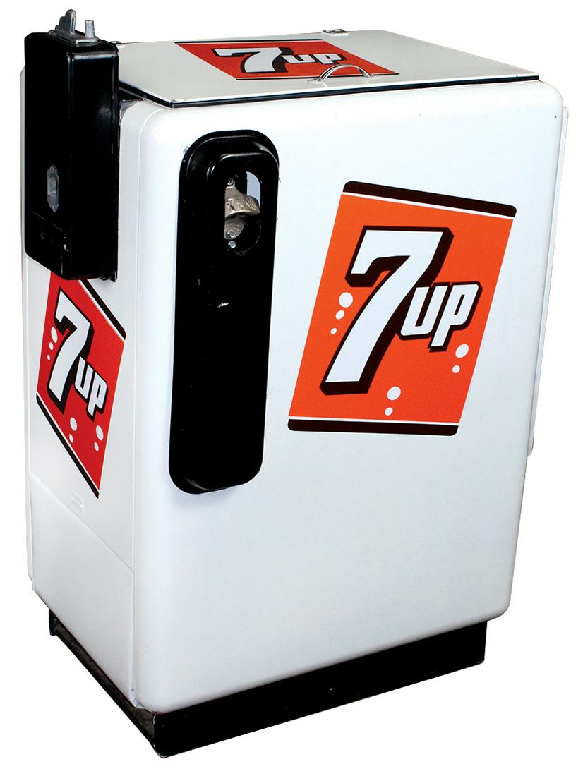 Soda Fountain Cooler, 7Up, mfgd by Ideal, repainted (1 of 2)