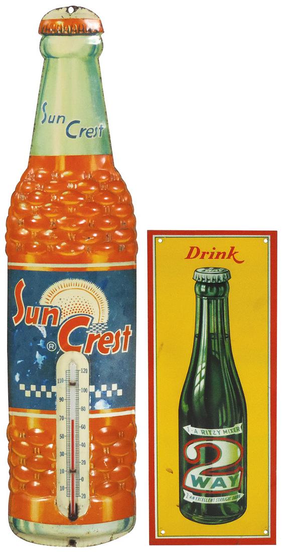 Soda Fountain Thermometer & Door Push (2), Sun Crest (1 of 1)