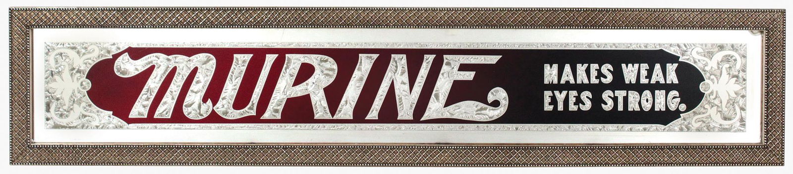 Drug Store Advertising Sign, Murine-Makes Weak Eyes (1 of 2)