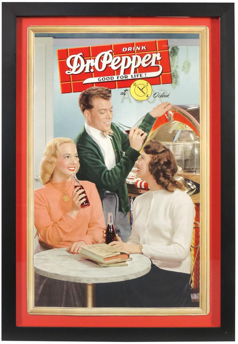 Soda Fountain Sign, Dr. Pepper "Good For Life", litho (1 of 1)