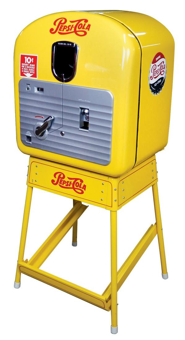 Pepsi-Cola Vending Machine on Stand, Vendo 27, 10 Cent, (1 of 3)