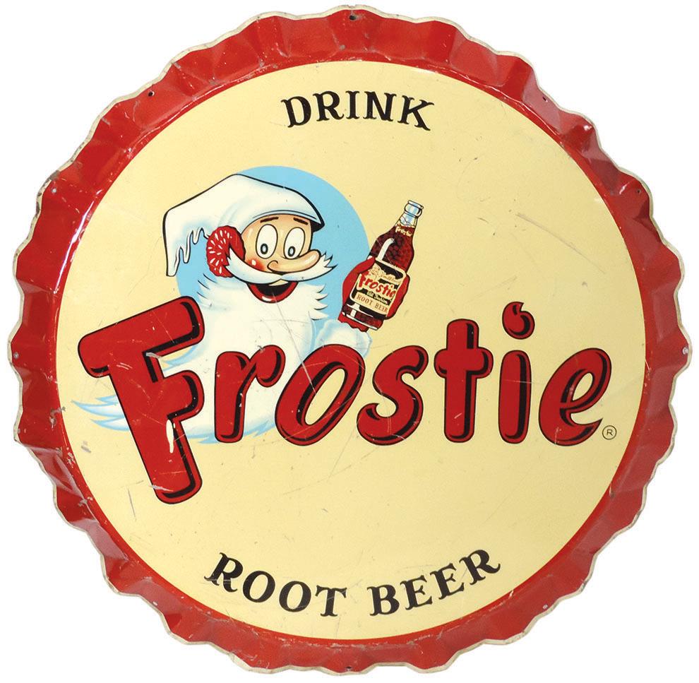 Soda Fountain Sign, Frostie "Drink Root Beer" Bottle (1 of 1)