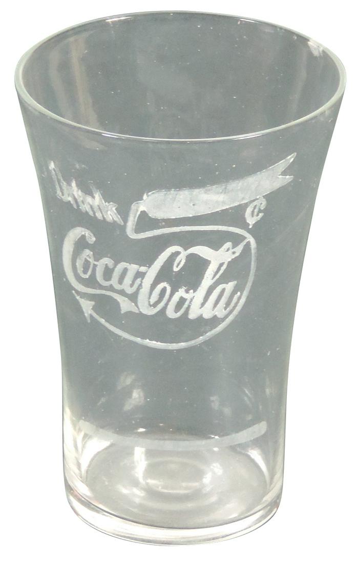 Coca-Cola Glass, c.1912, Rare large 5 Cent flare (1 of 1)