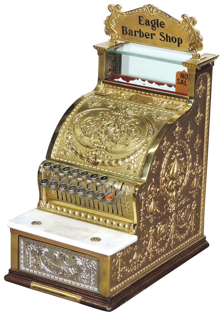 Barber Shop Cash Register, National Model 313, cast (1 of 1)