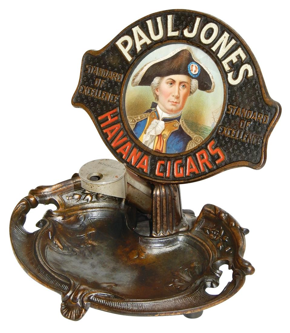 Cigar cutter w/advertising, Paul Jones Havana Cigars