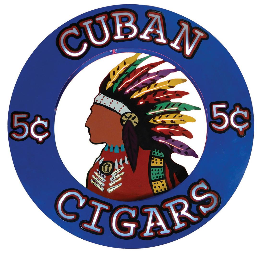 Cigar Store Neon Sign, Cigar Store Indian by Artist (1 of 2)