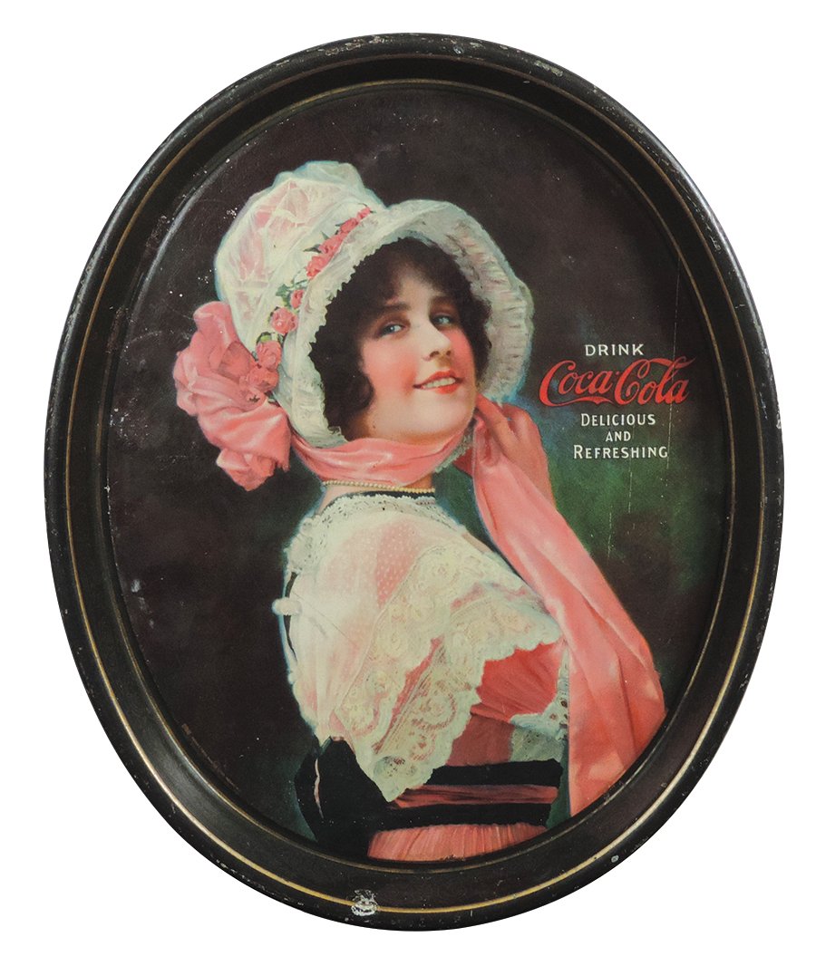 Coca-Cola Serving Tray, Betty c.1914, litho on metal (1 of 1)
