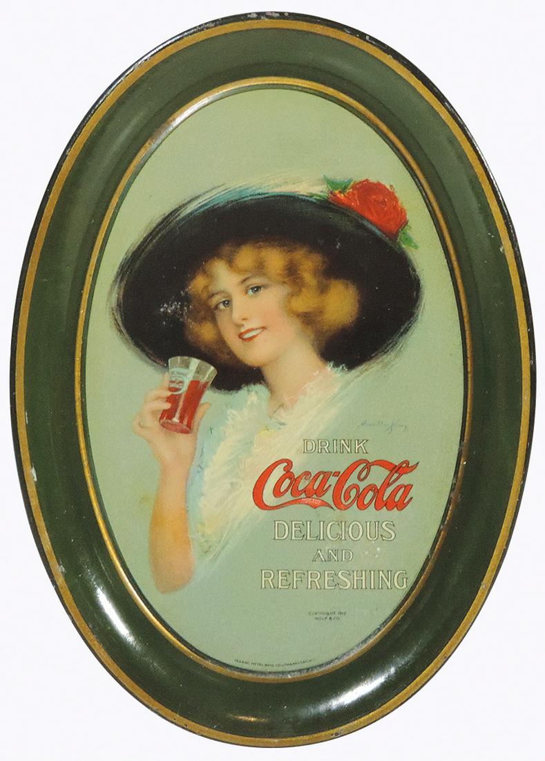 Coca-Cola Tip Tray, c.1913, Drink Coca-Cola Delicious (1 of 1)